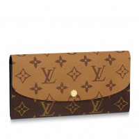 Louis Vuitton Emilie Wallet In Monogram Reverse Canvas M82157 Louis Vuitton Emilie Wallet In Monogram Reverse Canvas M82157