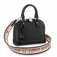 Louis Vuitton Epi Alma BB Bag With Jacquard Strap M59217 Louis Vuitton Epi Alma BB Bag With Jacquard Strap M59217