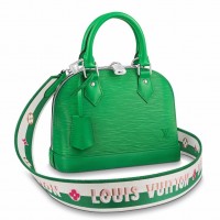 Louis Vuitton Epi Alma BB Bag With Jacquard Strap M59357 Louis Vuitton Epi Alma BB Bag With Jacquard Strap M59357