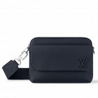 Louis Vuitton Fastline Messenger Bag in Navy Blue LV Aerogram Leather M11600 Louis Vuitton Fastline Messenger Bag in Navy Blue LV Aerogram Leather M11600