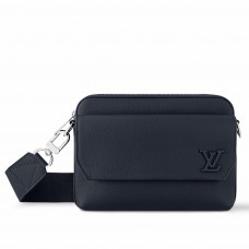 Louis Vuitton Fastline Messenger Bag in Navy Blue LV Aerogram Leather M11600 Louis Vuitton Fastline Messenger Bag in Navy Blue LV Aerogram Leather M11600