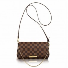 Louis Vuitton Favorite PM Bag In Damier Ebene Canvas N41276 Louis Vuitton Favorite PM Bag In Damier Ebene Canvas N41276