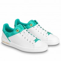 Louis Vuitton Frontrow Sneakers with Vert Monogram Canvas Trim Louis Vuitton Frontrow Sneakers with Vert Monogram Canvas Trim