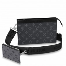 Louis Vuitton Gaston Wearable Wallet In Monogram Eclipse Canvas M81124 Louis Vuitton Gaston Wearable Wallet In Monogram Eclipse Canvas M81124