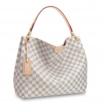 Louis Vuitton Graceful MM Bag In Damier Azur Canvas N42233