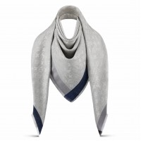 Louis Vuitton Grey On The Edge Monogram Shawl M76372 Louis Vuitton Grey On The Edge Monogram Shawl M76372