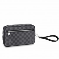 Louis Vuitton Kasai Clutch In Damier Graphite Canvas N41664 Louis Vuitton Kasai Clutch In Damier Graphite Canvas N41664