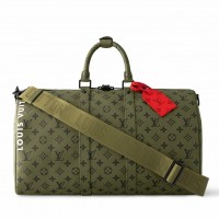 Louis Vuitton Keepall Bandouliere 45 Bag in Green Monogram Canvas M23962 Louis Vuitton Keepall Bandouliere 45 Bag in Green Monogram Canvas M23962