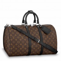 Louis Vuitton Keepall Bandouliere 45 Bag In Monogram Macassar Canvas M56711 Louis Vuitton Keepall Bandouliere 45 Bag In Monogram Macassar Canvas M56711