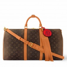 Louis Vuitton Keepall Bandouliere 50 Bag in Monogram Dust Canvas M11541 Louis Vuitton Keepall Bandouliere 50 Bag in Monogram Dust Canvas M11541