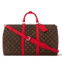 Louis Vuitton Keepall Bandouliere 50 Bag in Monogram Macassar Canvas M46769 Louis Vuitton Keepall Bandouliere 50 Bag in Monogram Macassar Canvas M46769