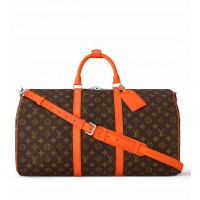 Louis Vuitton Keepall Bandouliere 50 Bag in Monogram Macassar Canvas M46770 Louis Vuitton Keepall Bandouliere 50 Bag in Monogram Macassar Canvas M46770