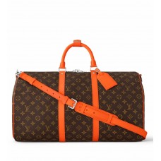 Louis Vuitton Keepall Bandouliere 50 Bag in Monogram Macassar Canvas M46770 Louis Vuitton Keepall Bandouliere 50 Bag in Monogram Macassar Canvas M46770