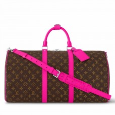 Louis Vuitton Keepall Bandouliere 50 Bag in Monogram Macassar Canvas M46773 Louis Vuitton Keepall Bandouliere 50 Bag in Monogram Macassar Canvas M46773