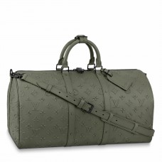 Louis Vuitton Keepall Bandouliere 50 Bag In Monogram Seal Leather M57963 Louis Vuitton Keepall Bandouliere 50 Bag In Monogram Seal Leather M57963