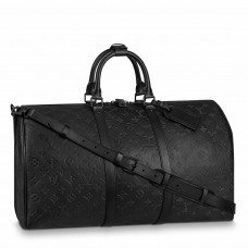 Louis Vuitton Keepall Bandouliere 50 Bag In Monogram Shadow Leather M44810 Louis Vuitton Keepall Bandouliere 50 Bag In Monogram Shadow Leather M44810