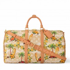 Louis Vuitton Keepall Bandouliere 50 Bag in Monogram Surfin Canvas M25002 Louis Vuitton Keepall Bandouliere 50 Bag in Monogram Surfin Canvas M25002