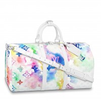 Louis Vuitton Keepall Bandouliere 50 Bag Monogram Watercolor M45758 Louis Vuitton Keepall Bandouliere 50 Bag Monogram Watercolor M45758