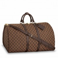 Louis Vuitton Keepall Bandouliere 55 Bag In Damier Ebene Canvas N41414