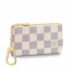 Louis Vuitton Key Pouch In Damier Azur Canvas N62659 Louis Vuitton Key Pouch In Damier Azur Canvas N62659