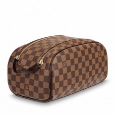 Louis Vuitton King Size Toiletry Bag In Damier Ebene Canvas N47527