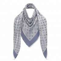 Louis Vuitton Light Blue Monogram Denim Shawl M71382