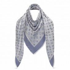 Louis Vuitton Light Blue Monogram Denim Shawl M71382 Louis Vuitton Light Blue Monogram Denim Shawl M71382