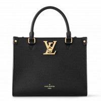 Louis Vuitton Lock & Go Bag in Black Leather M22311 Louis Vuitton Lock & Go Bag in Black Leather M22311