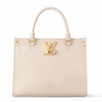 Louis Vuitton Lock & Go Bag in Quartz Leather M23637 Louis Vuitton Lock & Go Bag in Quartz Leather M23637