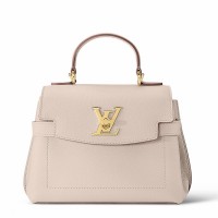 Louis Vuitton Lockme Ever Mini Bag In Greige Leather M21052 Louis Vuitton Lockme Ever Mini Bag In Greige Leather M21052