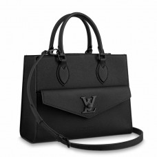 Louis Vuitton Lockme Tote PM Bag In Black Calfskin M55845