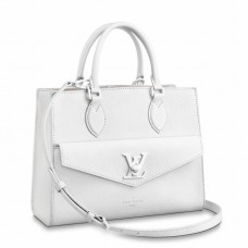 Louis Vuitton Lockme Tote PM Bag In White Calfskin M55817