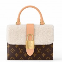 Louis Vuitton Locky BB Bag In Monogram Canvas with Shearling M46318