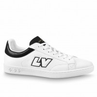 Louis Vuitton Luxembourg Sneakers with Black Leather Heel Louis Vuitton Luxembourg Sneakers with Black Leather Heel