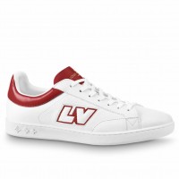 Louis Vuitton Luxembourg Sneakers with Red Leather Heel Louis Vuitton Luxembourg Sneakers with Red Leather Heel