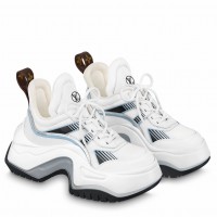 Louis Vuitton LV Archlight 2.0 Platform Sneakers In White Mesh