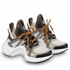 Louis Vuitton LV Archlight Sneakers In Grey/Ivory Leather Louis Vuitton LV Archlight Sneakers In Grey/Ivory Leather