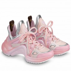Louis Vuitton LV Archlight Sneakers in Mesh with Pink Leather Louis Vuitton LV Archlight Sneakers in Mesh with Pink Leather
