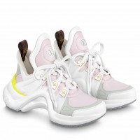 Louis Vuitton LV Archlight Sneakers In Pink Lambskin Louis Vuitton LV Archlight Sneakers In Pink Lambskin