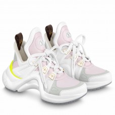 Louis Vuitton LV Archlight Sneakers In Pink Lambskin Louis Vuitton LV Archlight Sneakers In Pink Lambskin