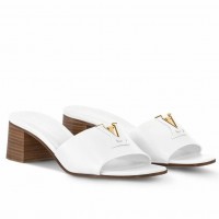 Louis Vuitton LV Capri Mules 45mm in White Leather