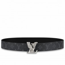 Louis Vuitton LV Dove 40MM Reversible Belt In Monogram Eclipse Canvas M0576V Louis Vuitton LV Dove 40MM Reversible Belt In Monogram Eclipse Canvas M0576V