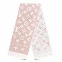 Louis Vuitton LV Essential Scarf In Beige Rose Wool M77854 Louis Vuitton LV Essential Scarf In Beige Rose Wool M77854