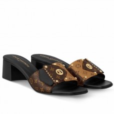 Louis Vuitton LV Frame Mules 45mm in Monogram Reverse Canvas Louis Vuitton LV Frame Mules 45mm in Monogram Reverse Canvas