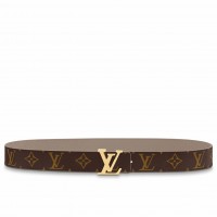 Louis Vuitton LV Initiales 30MM Reversible Belt in Monogram Canvas M0646V Louis Vuitton LV Initiales 30MM Reversible Belt in Monogram Canvas M0646V