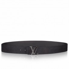 Louis Vuitton LV Initiales 40mm Belt In Damier Suede Leather M6875P Louis Vuitton LV Initiales 40mm Belt In Damier Suede Leather M6875P