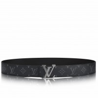Louis Vuitton LV Initiales 40MM Reversible Belt In Monogram Eclipse Canvas M9043S Louis Vuitton LV Initiales 40MM Reversible Belt In Monogram Eclipse Canvas M9043S