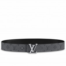 Louis Vuitton LV Initiales Reversible 40MM Belt In Monogram Eclipse Canvas M0285V Louis Vuitton LV Initiales Reversible 40MM Belt In Monogram Eclipse Canvas M0285V