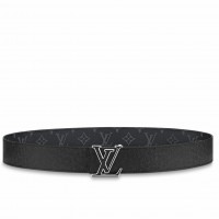 Louis Vuitton LV Initiales Reversible 40MM Belt In Taiga Leather M0157V Louis Vuitton LV Initiales Reversible 40MM Belt In Taiga Leather M0157V