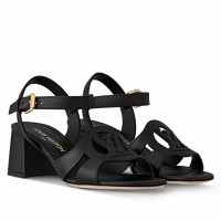Louis Vuitton LV Isola Sandal 55mm in Black Calfskin